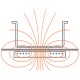 Inductieplaat 3500 watt, tactiele toetsen