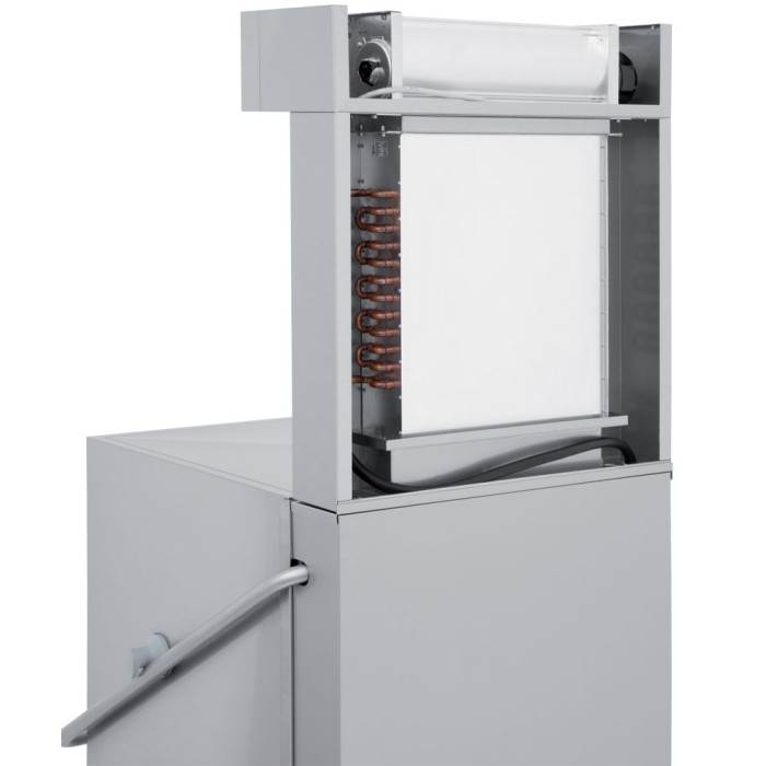 Vaatwasser met kap, mand 500x500 mm + Condensor damp-recovery-eenheid