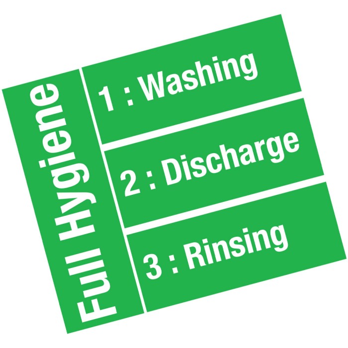 Vaatwasser mand 500x500mm "Full Hygiene", met doorlopende ontharder