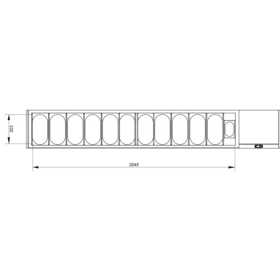 Geheel Koelkast tafel & gekoelde structuur :