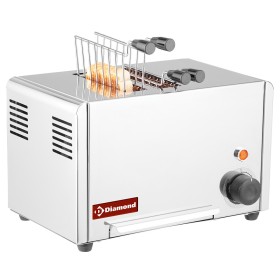 Elektrische toaster (croque-monsieur), 2 tangen - Roestvrij staal.