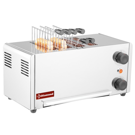 Elektrische toaster  (croque-monsieur) , 4 tangen - Roestvrij staal.