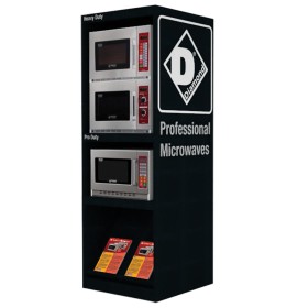 Presentatiemeubel 3 microgolfovens - ZWART