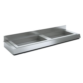 Optie : Bain-marie kuip 2x GN 1/1, H150mm