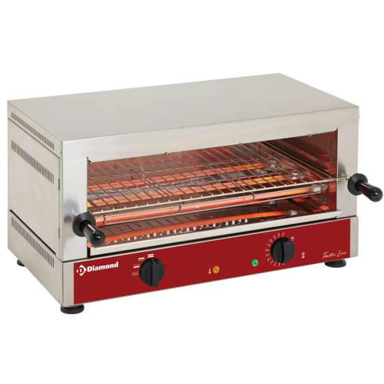 Elektrische toaster-salamander GN 1/1, 1 verdieping (520x320), met "Quartz"