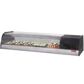 Gekoeld uitstalraam voor tapas, 8x GN 1/3 - 40 mm (inbegrepen)