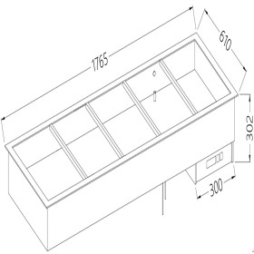 Bain-marie element 5X GN 1/1