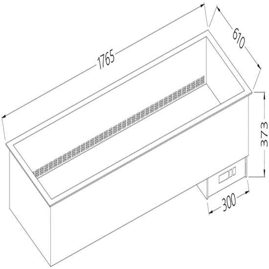 Bain-marie element 5x GN 1/1 - droog - geventileerd