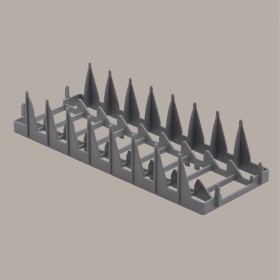 Steun voor 8 borden Ø240 mm, mand 400x400 mm