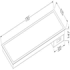 Vitrokeramisch element wit 5x GN 1/1