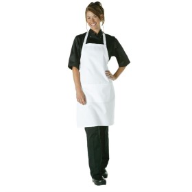 Chef Works halterschort wit