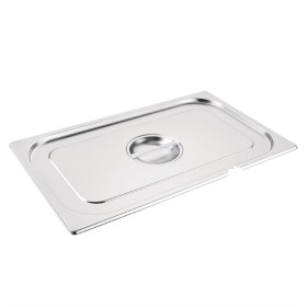 Vogue RVS deksel met lepeluitsparing GN 1/1
