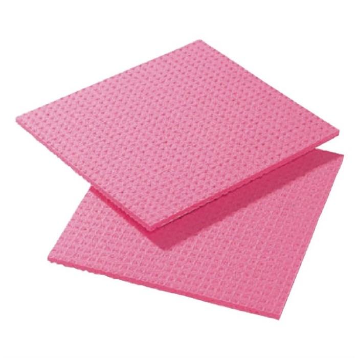 Spongyl sponsdoekje rood (10 stuks)