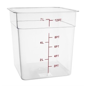 Hygiplas polycarbonaat voedseldoos vierkant 7 liter
