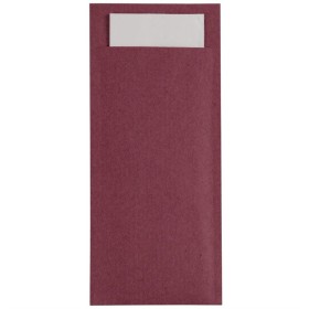 Europochette Bourgondië Bestekzakje met Wit Servet (500 stuks)