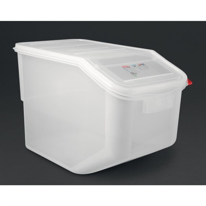 Araven transparante ingrediëntenbak 50 liter