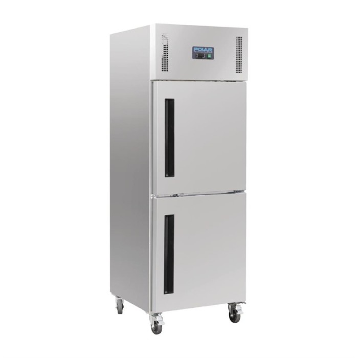 Polar G-serie Gastro 1-deurs koeling met gedeelde deur 600 liter