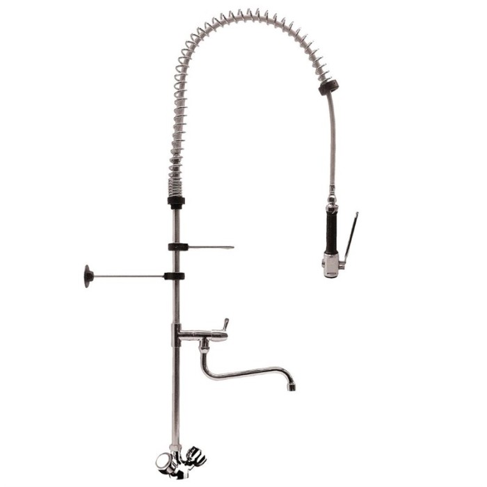 Gastro M voorspoeldouche met draaiknoppen en zwenkkraan 120cm