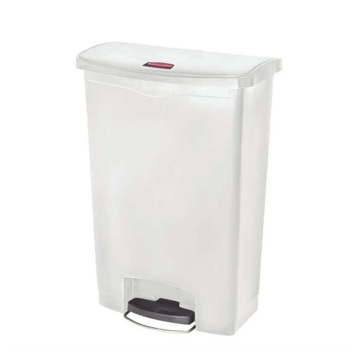 Rubbermaid Slim Jim Front Step pedaalemmer 90 liter wit