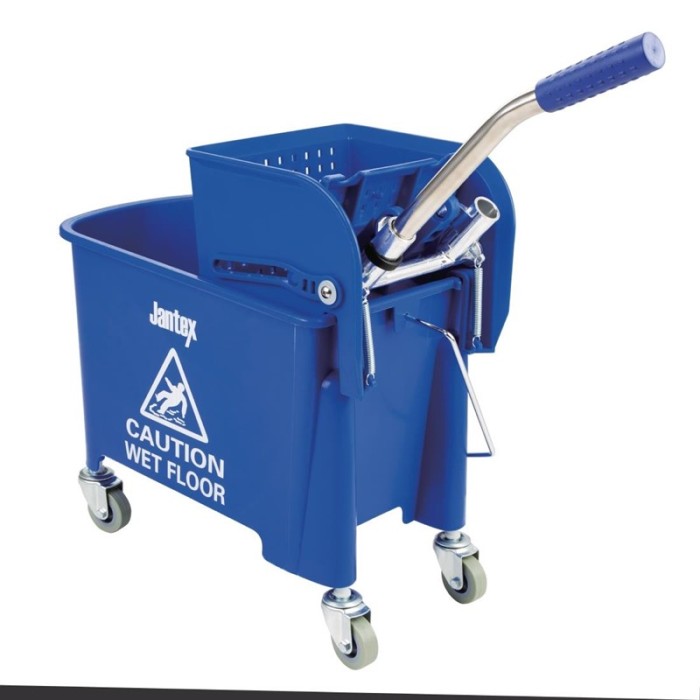 Jantex Kentucky rolemmer en wringer blauw 20 liter