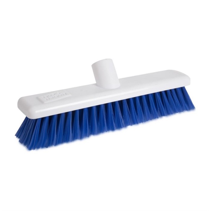 Jantex Hygiene zachte bezem 30cm blauw