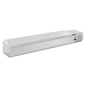 Polar G-serie opzetkoelvitrine met deksel 10x GN 1/4