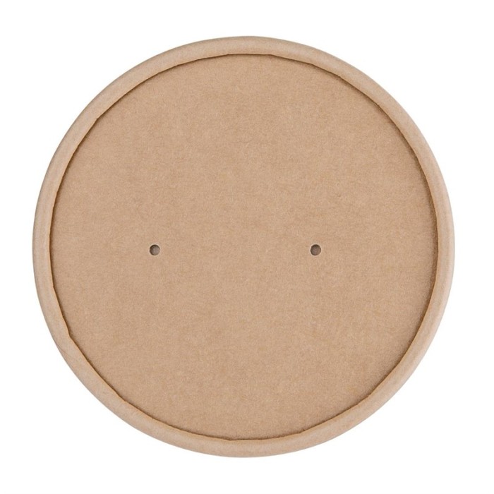 Fiesta Compostable papieren deksel voor 98(Ø)mm soepbekers (500 stuks)