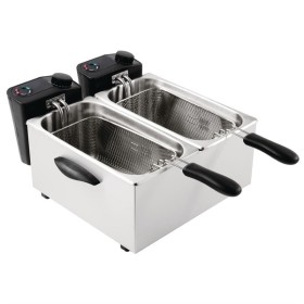 Caterlite dubbele friteuse voor licht gebruik 2x 3,5 liter