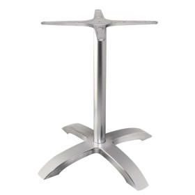 Bolero tafelpoot geborsteld aluminium