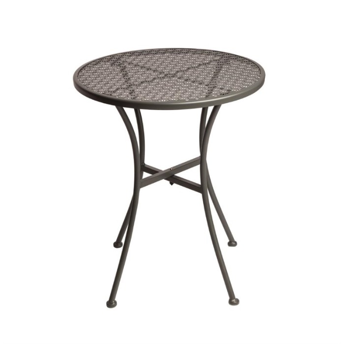 Bolero ronde stalen terrastafel grijs 60cm