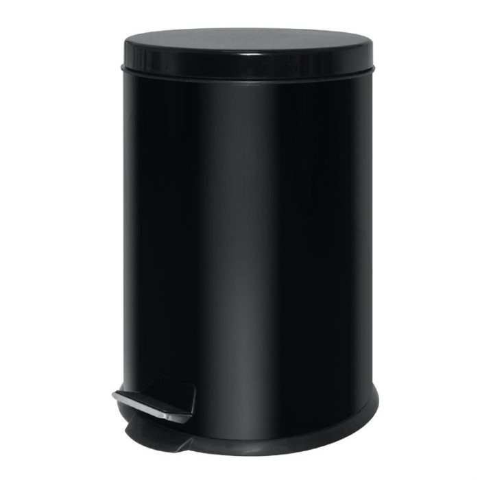 Pedaalemmer RVS zwart 20 liter