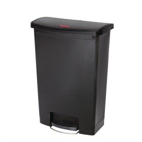 Rubbermaid Slim Jim Front Step pedaalemmer 90 liter zwart