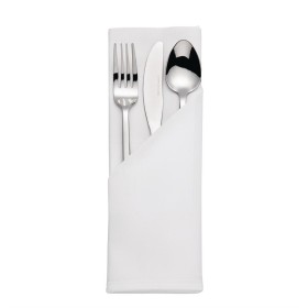 Mitre Satin Band servet wit 55x55cm (10 stuks)