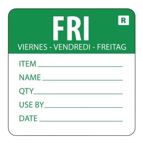 Vogue voedseletiketten kleurcode vrijdag (500 stuks)