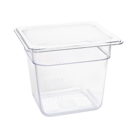 Vogue polycarbonaat bak transparant GN 1/6 150mm