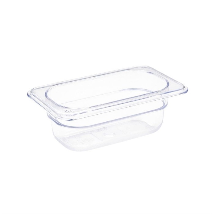 Vogue polycarbonaat bak transparant GN1/9 65mm