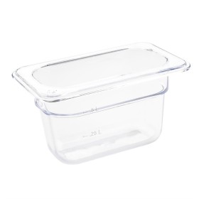Vogue polycarbonaat bak transparant GN1/9 100mm