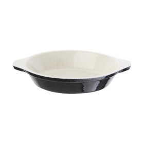 Vogue ronde gratineerschaal zwart 0,75 liter