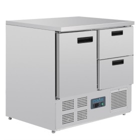 Polar G-serie koelwerkbank 1 deur en 2 laden 240 liter