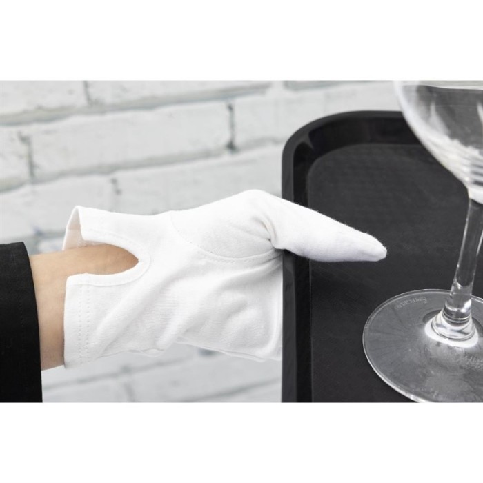 Heren serveerhandschoenen wit M