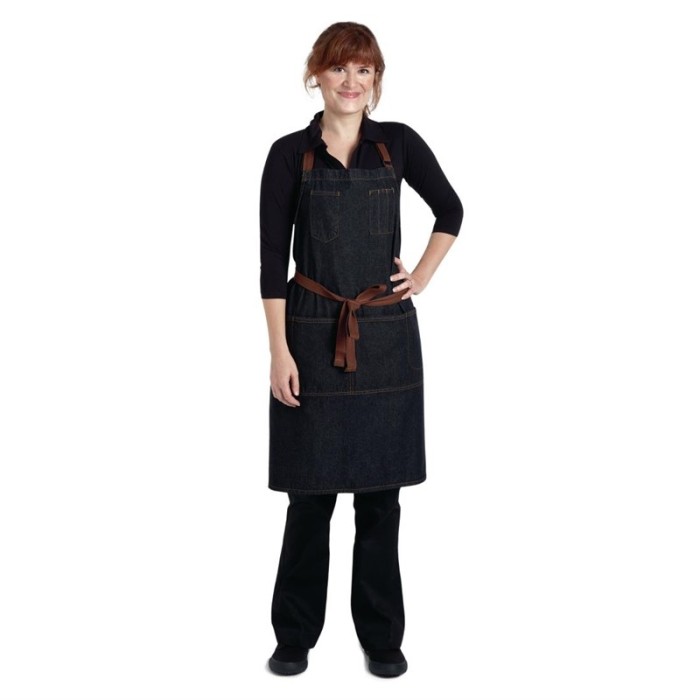 Chef Works Urban Memphis halterschort zwart