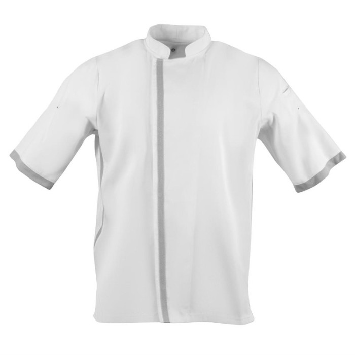 Southside unisex koksbuis korte mouw wit XS