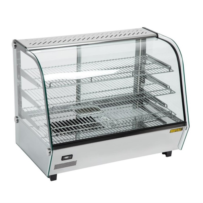 Buffalo warmhoudvitrine 160 liter 67(h) x 86,8(b) x 56,8(d)cm
