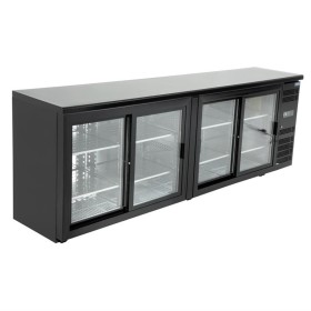 Polar U-serie bardisplay met 4 schuifdeuren