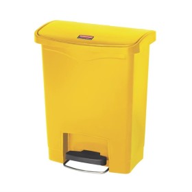 Rubbermaid Slim Jim Front Step pedaalemmer 30 liter geel