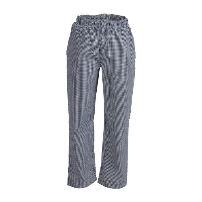 Whites Vegas unisex koksbroek zwart-wit geruit XS