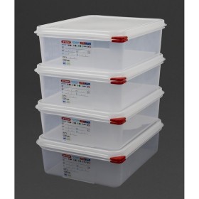 Araven GN 1/2 voedseldoos met deksel 6,5 liter (4 stuks)