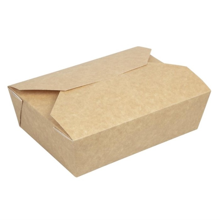 Colpac recyclebare kraft magnetronbestendige voedseldozen 1950ml (200 stuks)