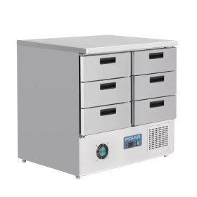Polar G-serie koelwerkbank met 6 lades 240 liter