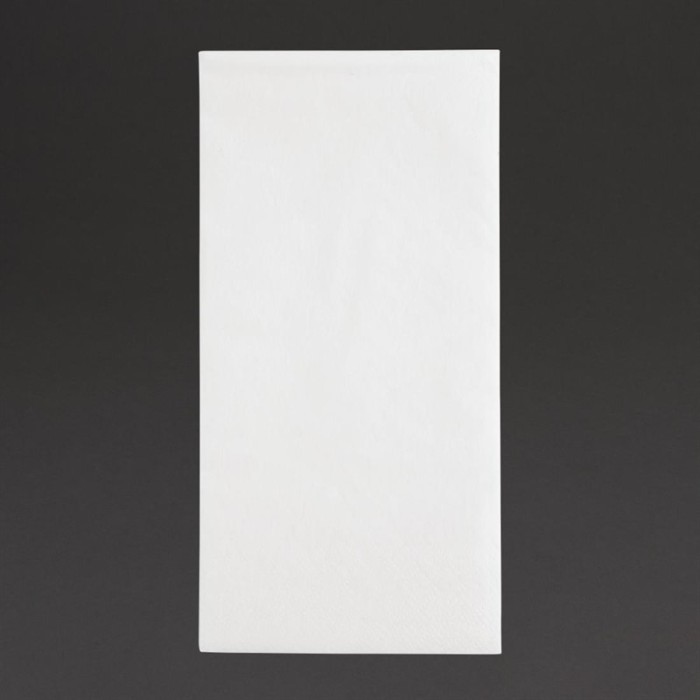 Fiesta Recyclable dinerservetten 1/8 vouw wit 400mm (2000 stuks)